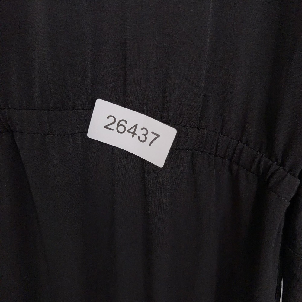 Chicos Travelers Jumpsuit Womens 2 Petite Black Easy Chick Utility Pockets NWT - Picture 15 of 15